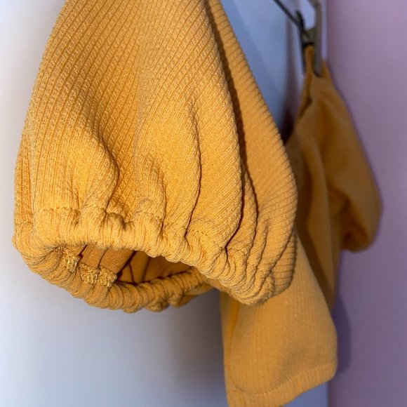 Sabo Skirt Ribbed Jogger Set || Mustard Yellow - Picture 5 of 13